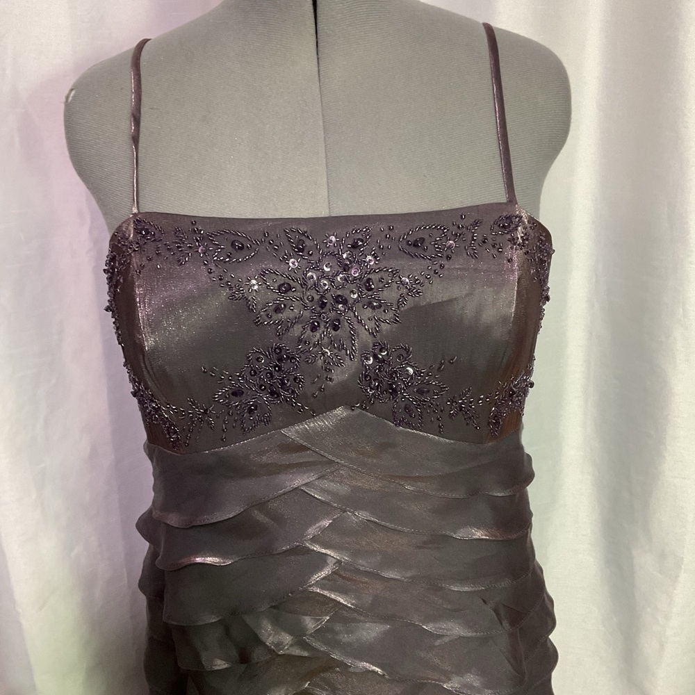 Alex Evenings 2pc Tiered Sheath Dress
With Metallic Jacquard Jacket - Picture 6 of 15